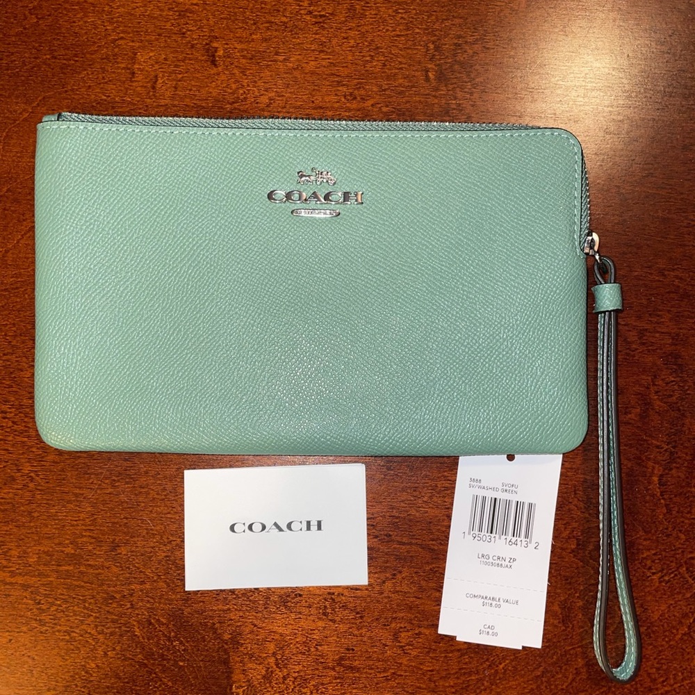 Coach Large Corner Zip Wristlet